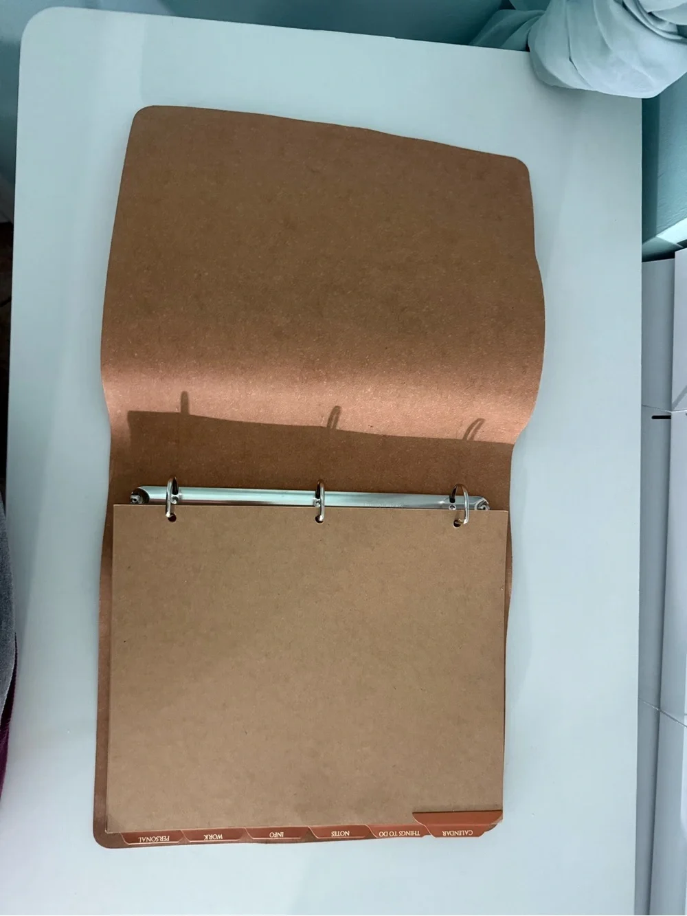 Leather planner and dividers